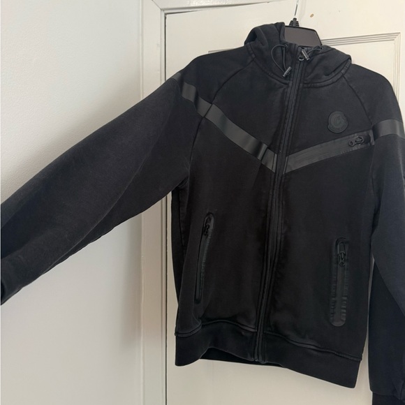 Men's Black zip up Cookie Jacket hoodie - Picture 6 of 11